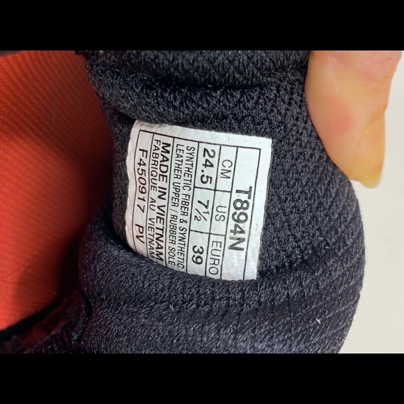 ASICS GEL-Glyde black orange running sneakers 7.5 - Picture 3 of 7